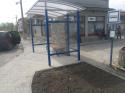 Autobusová zastávka na ul. Družby Autobusová zastávka na ul. Družby